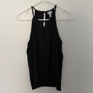 Nine West Black Halter Tank Top size Small